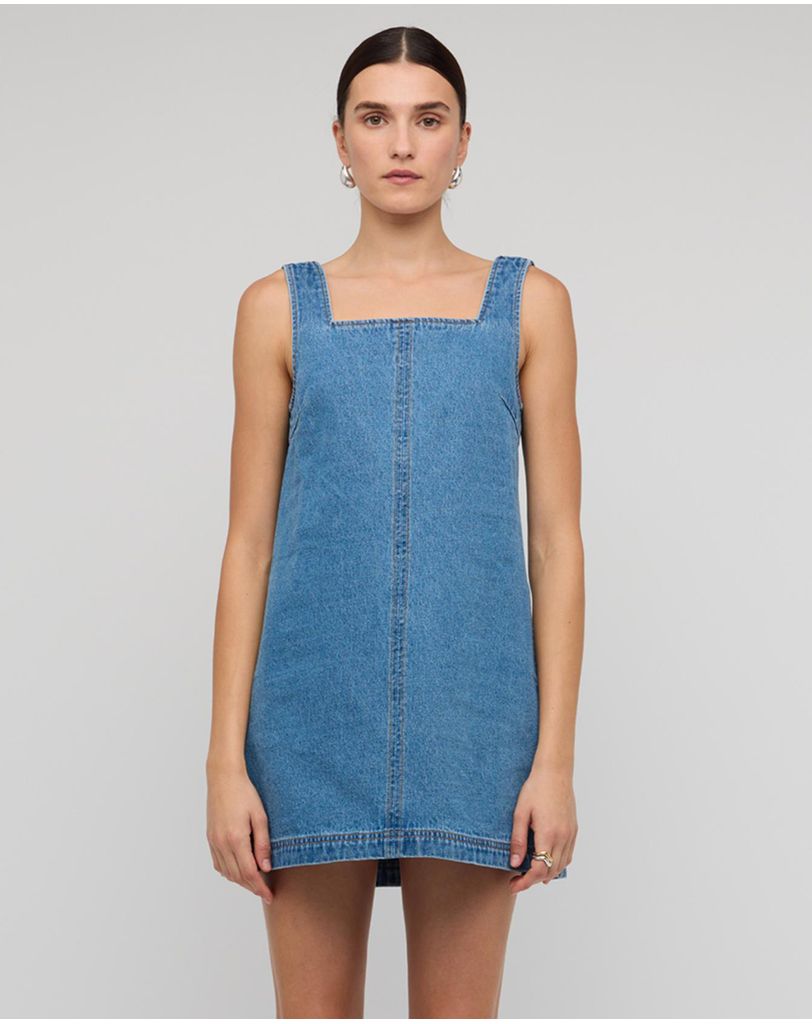 staple the label denim dress STAPLE THE LABEL