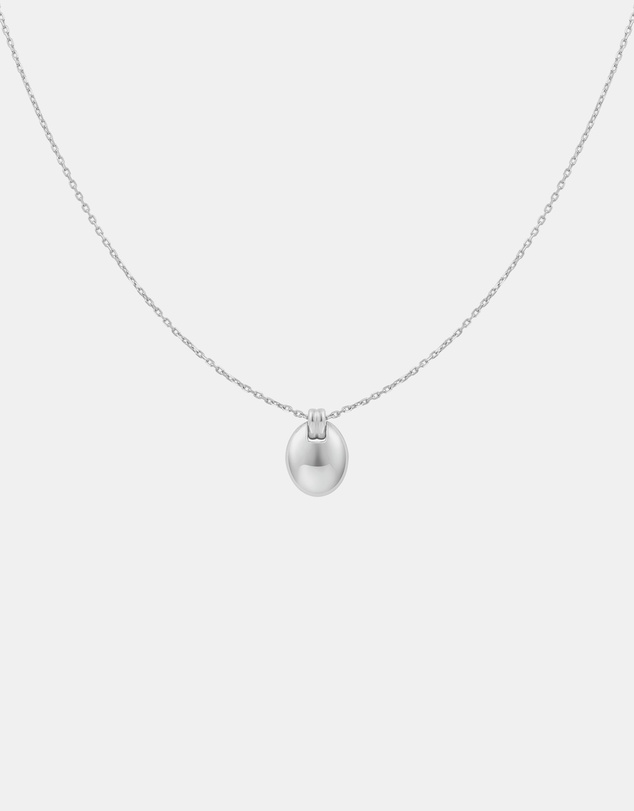 Ania Haie - Silver Oval Charm Necklace