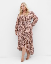 City Chic - Instinct Print Maxi Dress