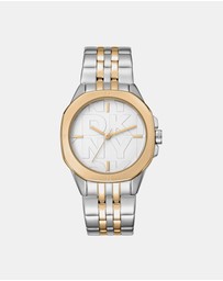 DKNY - Logo Brooklyn Midi Two-Tone Stainless Steel 34mm Watch