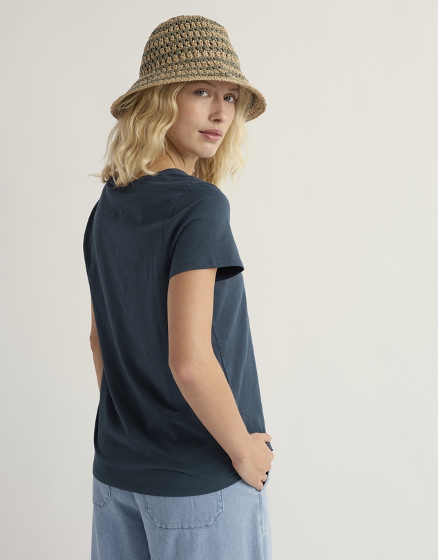 Seasalt - Seasalt Cornwall Navy Kellow T-Shirt in Jersey