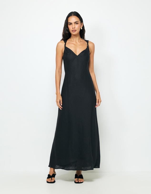 AERE - Alyse Linen Maxi Dress