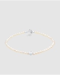 Elli Jewelry - Bracelet Heart Freshwater Pearls in 925 Sterling Silver