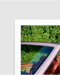 Olive et Oriel - Pink Cadillac by Bethany Young Art Print