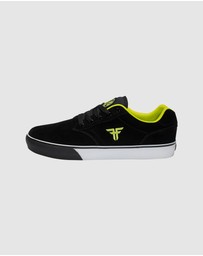 Fallen Footwear - Fallen Footwear Impact Foam The Goat Suede Men Shoes Black/Lime