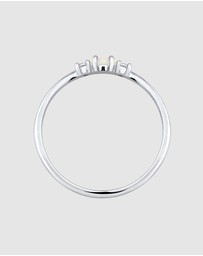 Elli Jewelry - Ring Vintage Zirconia 925 Sterling Silver Opal