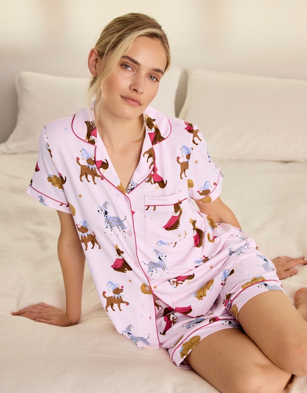 Chelsea Peers - Fairy Tale Dogs Short Pyjama Set