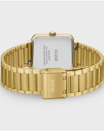 Cluse - La Tétragone Watch Steel, Wine stones, Gold Colour