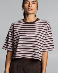 Rockwear - Stripe Boxy Hip Length Tee