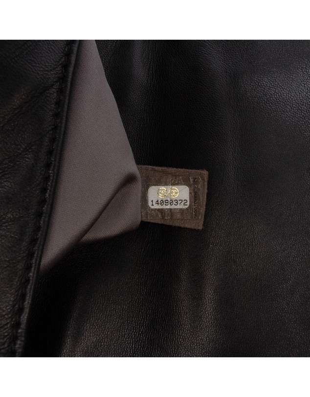 Pre-Loved by Azura Reborn - Pre-Loved Quilted Metallic Distressed Lambskin CC Crystal Flap