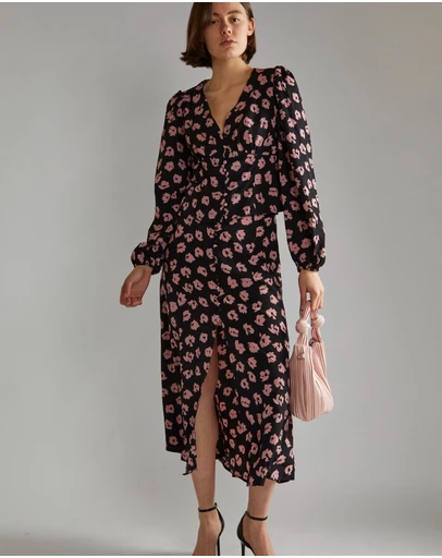 Glamorous - Button-Front Midi-Skirt