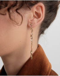 Karen Walker - Leaf Drop Earrings