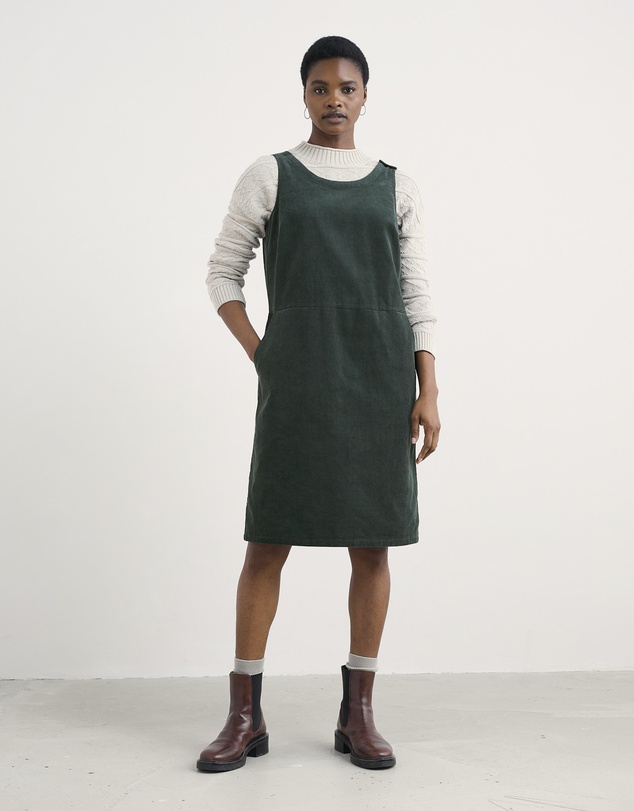 Seasalt - Seasalt Cornwall Green Salt Weave Pinafore