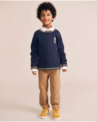 Huxbaby - Baller Hux Tipped Pullover - Babies-Kids