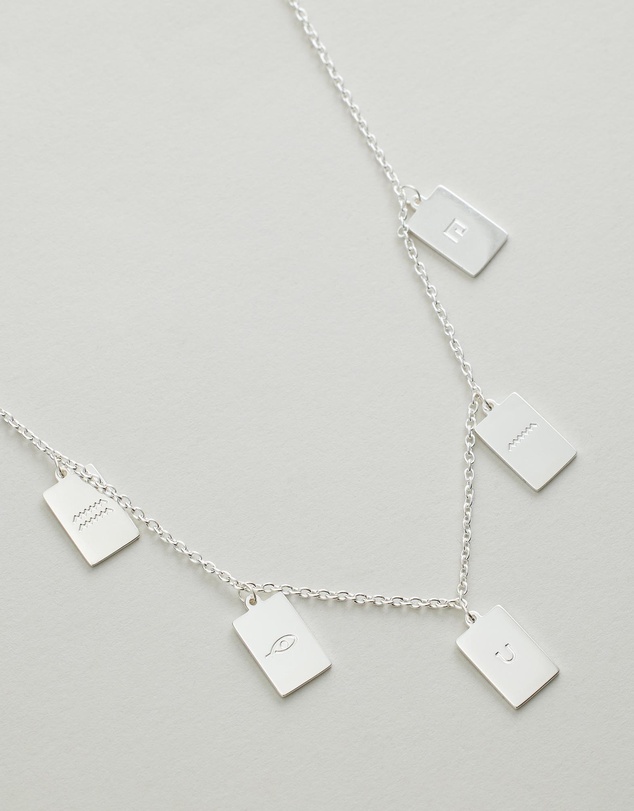 Carly Paiker - Hieroglyph Tag Necklace