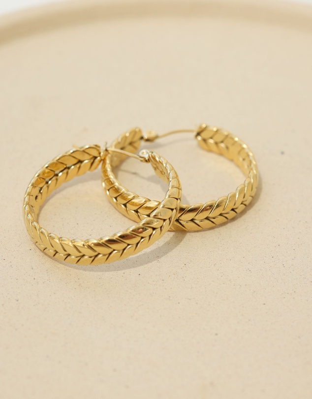 Pastiche - Braided Hoops