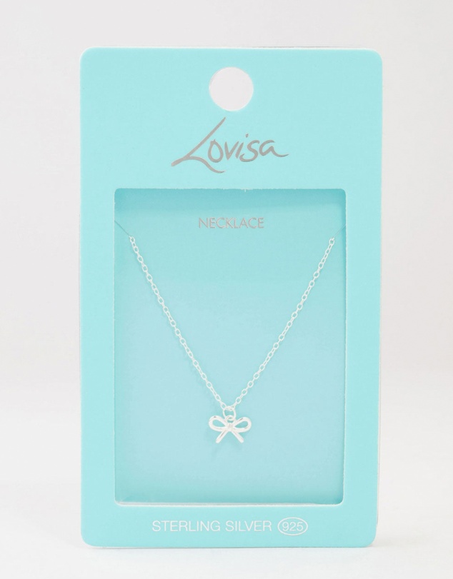 Lovisa - Sterling Silver Bow Necklace