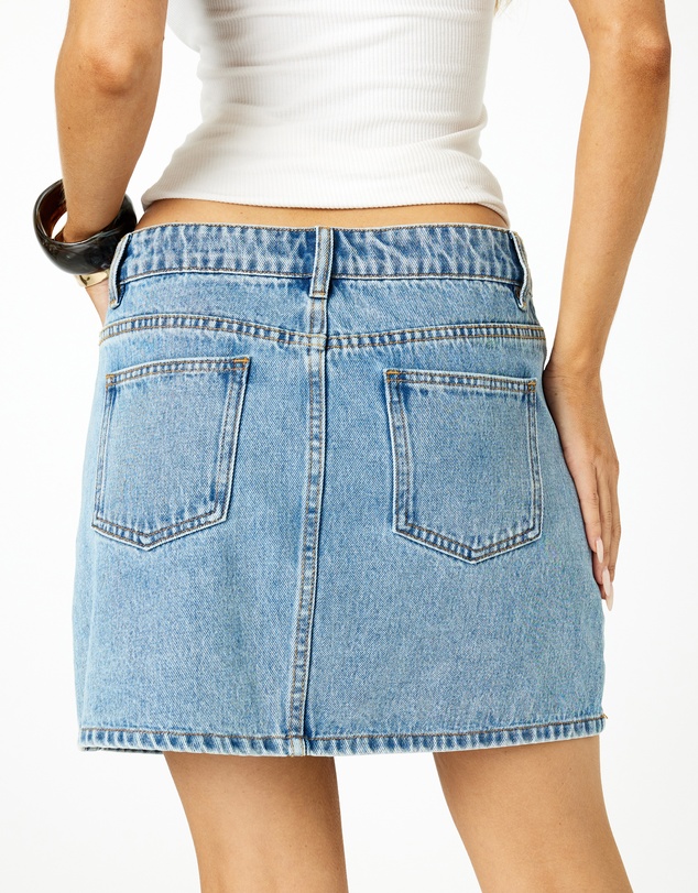 Dazie - Everyday Denim Mini Skirt