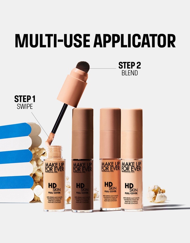 MAKE UP FOR EVER - HD Skin Full Cover Concealer Multi-Use Concealer with Niacinamide & Hyaluronic Acid