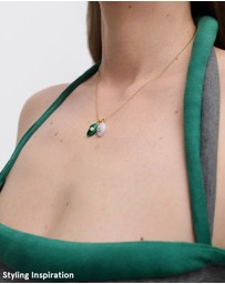 PDPAOLA - Serenity Blue Agate Charm Necklace