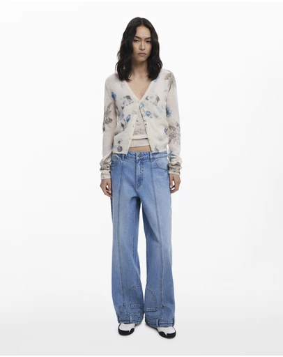Desigual - Straight Jeans With Inverted Effect