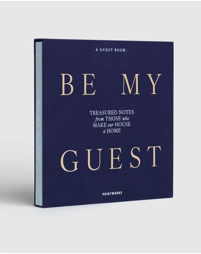 Printworks - Printworks Guest Book-Be My Guest-Light Blue / Dark Blue