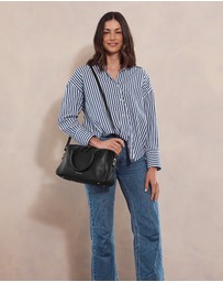 Pierre Cardin - Pierre Cardin Laides Leather Tote Crossbody Bag