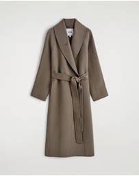 COS - Belted Double-Faced Wool Long Coat