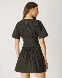 Atmos&Here - Nicky Cotton Poplin Mini Dress