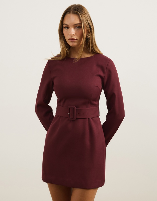 Atmos&Here - Pia Tailored Belted Mini Dress