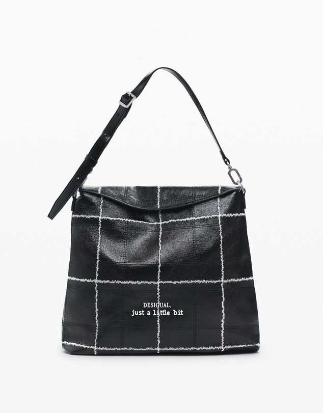 Desigual - Medium convertible checkered backpack