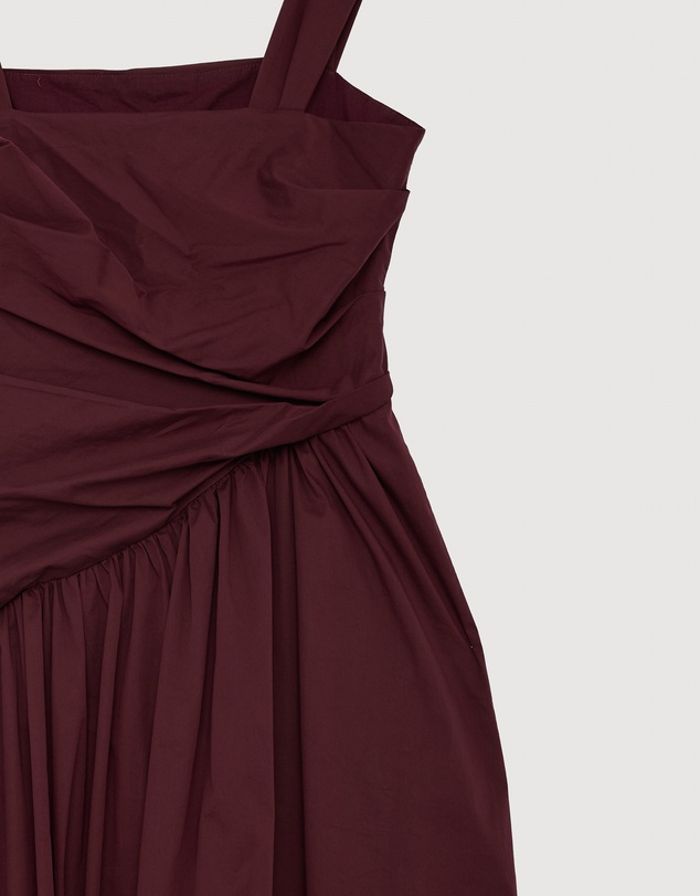 Revibe - Repaired AERE Kylara Ruched Midi Dress - AU 10