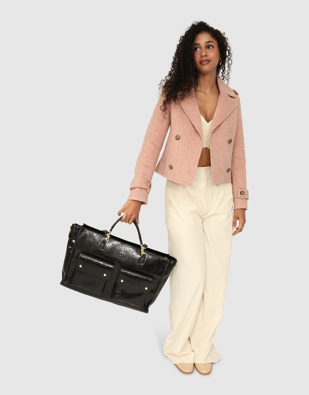 Belle & Bloom - Better Off Military Peacoat - Blush