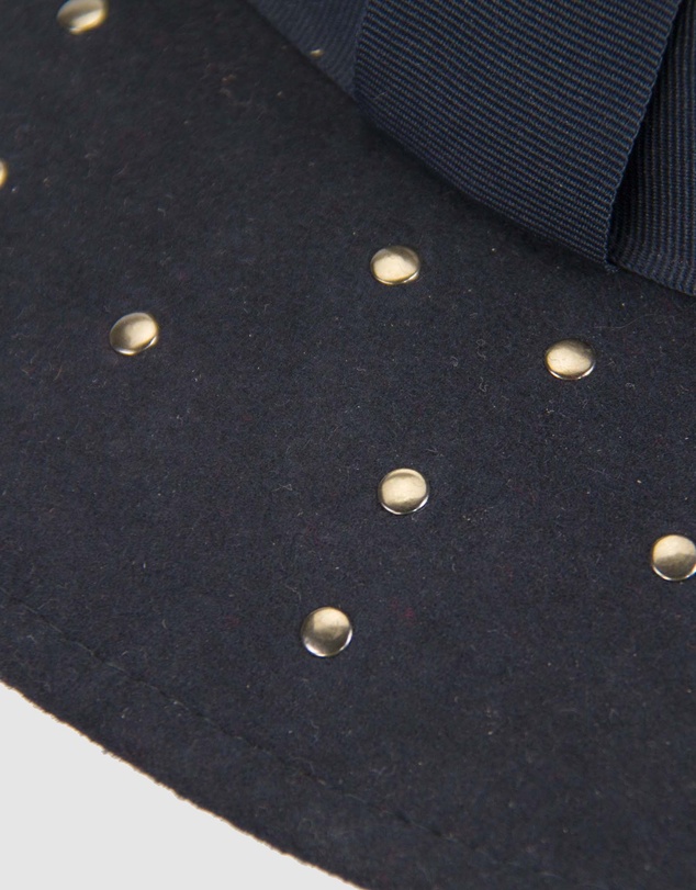 Max Alexander - Winter Felt Navy Fedora Hat