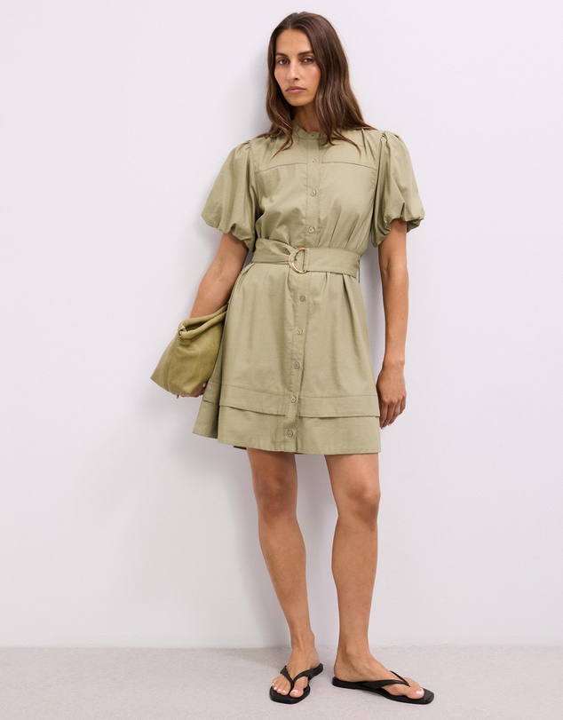 The Fated - Karla Puff Sleeve Mini Dress