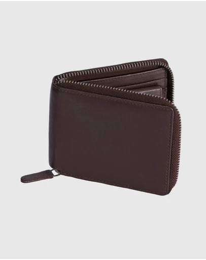 DENTS - Avon Nappa Leather Zip Wallet with RFID Blocking