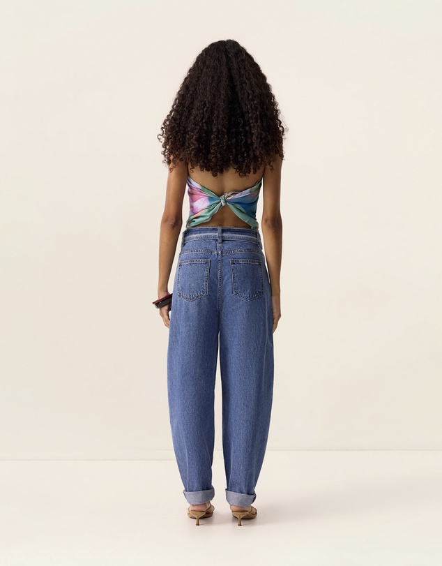 MOS The Label - Elma Denim Barrel Leg Pants