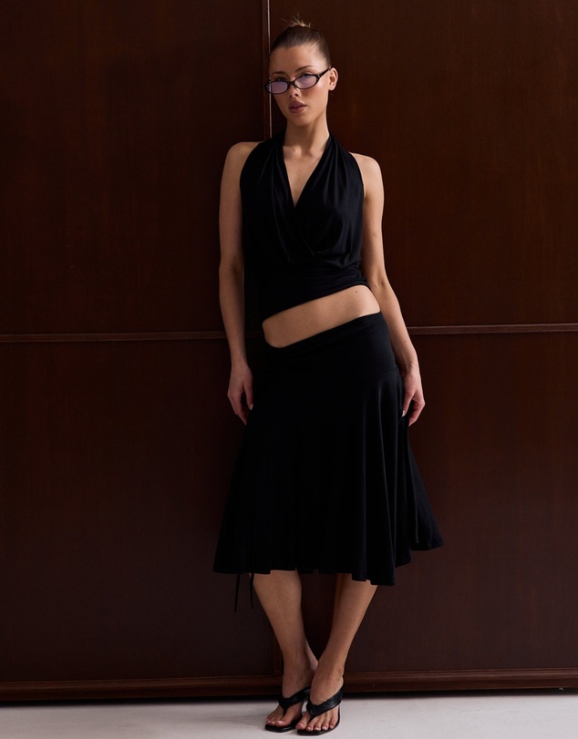 Style Addict - Aurelia Drape Halter Top