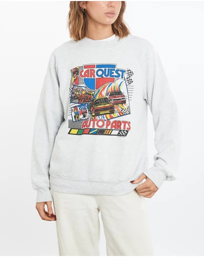 Vintage by The Real Deal - Pre Loved - Vintage 1989 'Car Quest Auto Parts' Racing Sweatshirt