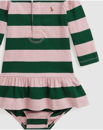 Polo Ralph Lauren - Striped Cotton Rugby Dress & Bloomers - Babies