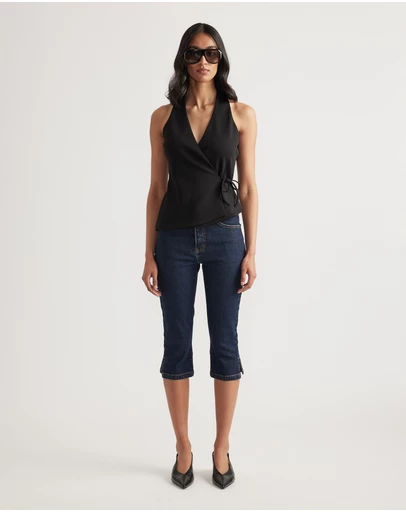 Decjuba - Quinn Wrap Halter Neck Top