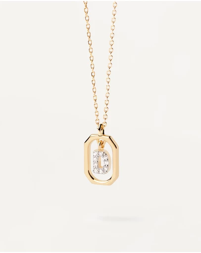 PDPAOLA - Mini Letter D Gold Necklace