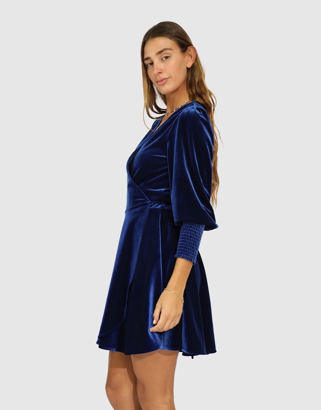 Belle & Bloom - Loved You First Velvet Mini Dress