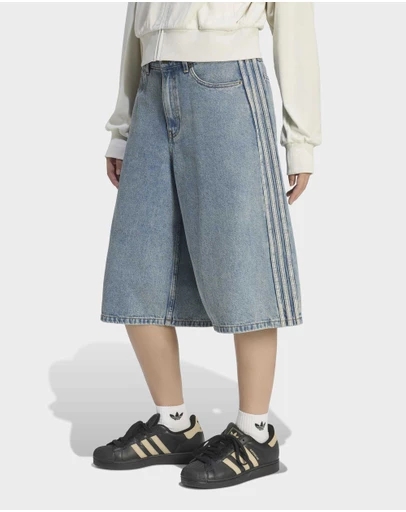 adidas Originals - Mid Rise Denim Jorts Womens