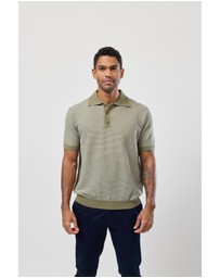 Brooksfield - Stripe Knitted Polo