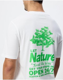 Scotch & Soda - Regular Fit Front Back T-Shirt