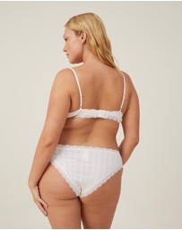 Cotton On Body - Cotton Lace Triangle Padded Bralette