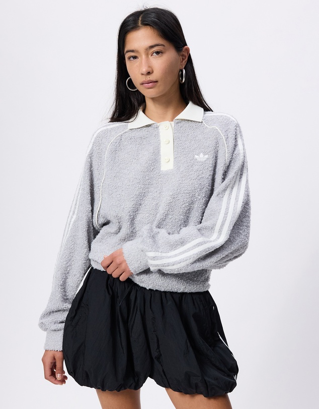 adidas Originals - Boucle Oversized Polo Crew Shirt