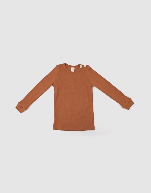 WITH LOVE FOR KIDS - Basics Thick Ribbed Long Sleeve Top - Kids