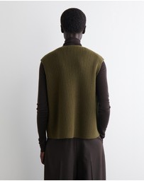 COS - Ribbed Merino Wool Utility Vest